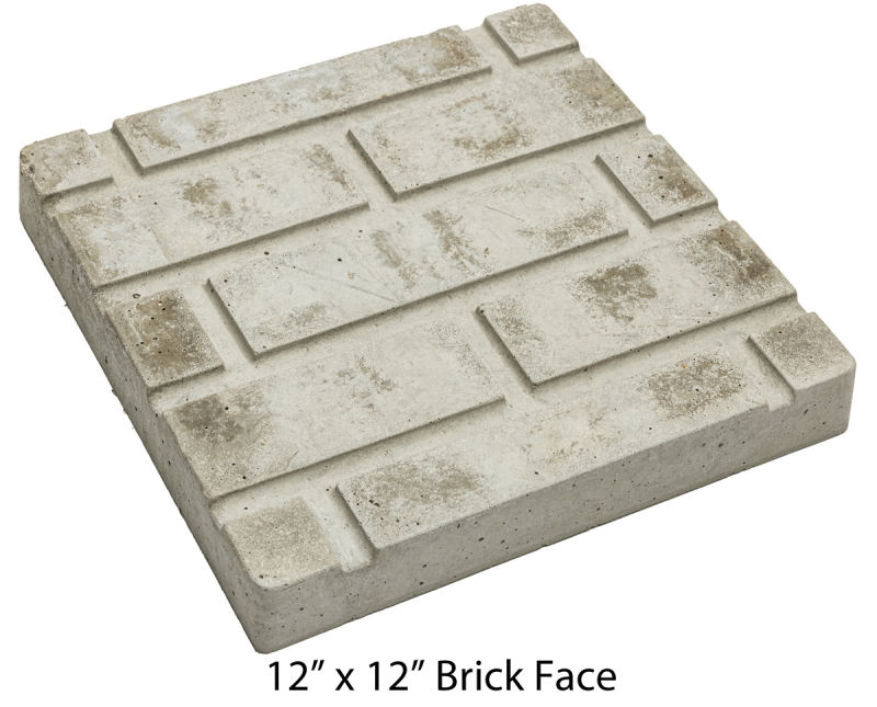 12 x 12 Brick face